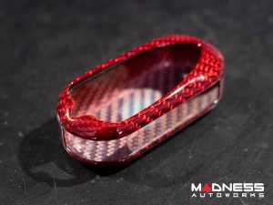 Alfa Romeo 4C Key Fob Cover - Carbon Fiber - Red Candy